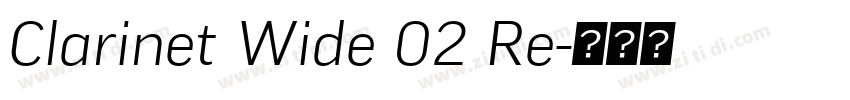 Clarinet Wide 02 Re字体转换